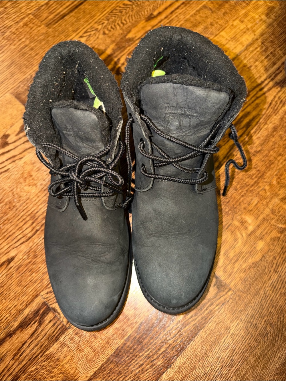 Timberland Men's Black Leather Lace-Up Insulated Boots